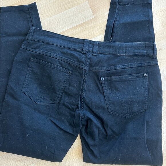 Dolce & Gabbana Pretty Jeans NWT 32 Tight Fit Black Zipper Ankle - Picture 6 of 10